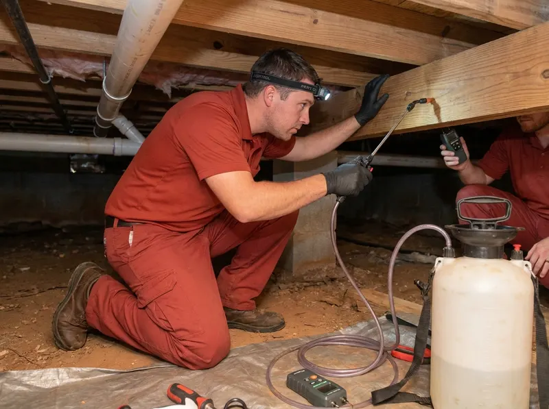 Crawl Space Moisture and Wood-Boring Beetle Defense in Rex, GA